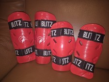 blitz 2 x pairs Shin Guards pads Leg Instep Boxing MMA Protector Thai Kickboxing