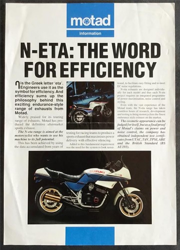 Motad eta suzuki - n-eta, motorcycle