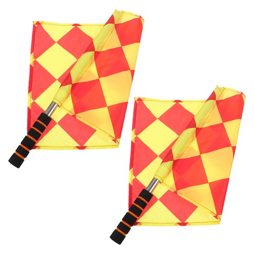 2pcs football flags referee - football,