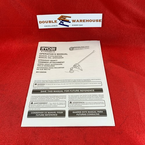 Ryobi operators manual - ryobi,