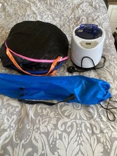 Portable Folding Private Steam Sauna Room with Fold Away Blue Chair RRP £129.99