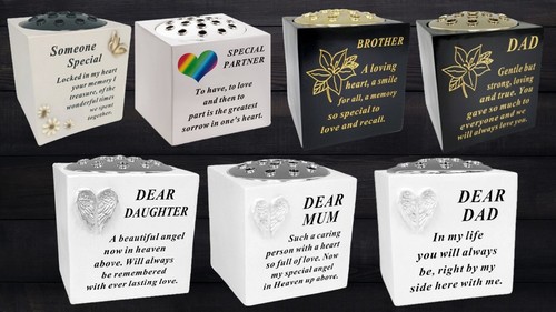 Grave flower vase memorial pot - grave,