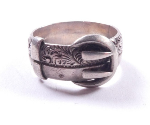 Victorian silver buckle - victorian,