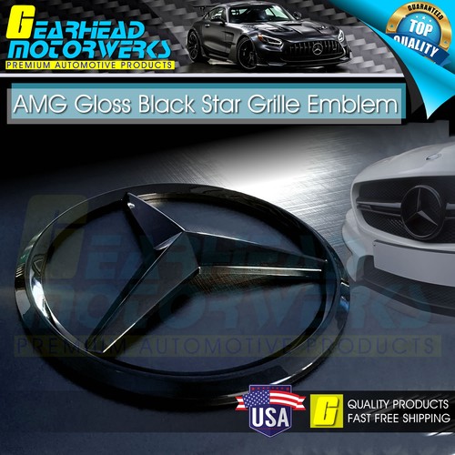 Front gloss black star - gloss, emblem
