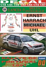 DECAL LANCIA DELTA INTEGRALE 16V E.HARRACH R.PORTUGAL 1991 9th (06)