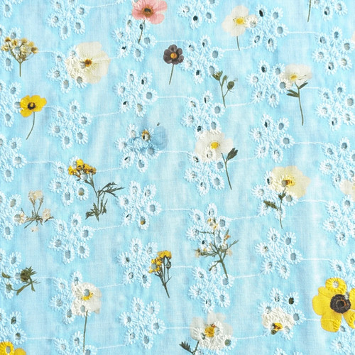 Broderie anglaise cotton - broderie,
