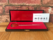 Vintage Stuart Devlin Sterling Silver Jubilee Gilt Coin Letter Opener & Case