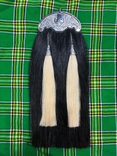 Black Horse Hair Sporran 100%