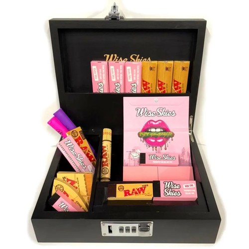 Pink rolling box set tsa - box, lock