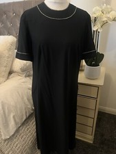 norman linton  Black Long  dress size 18 vintage