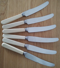 Vintage Set 6 x Cream Faux