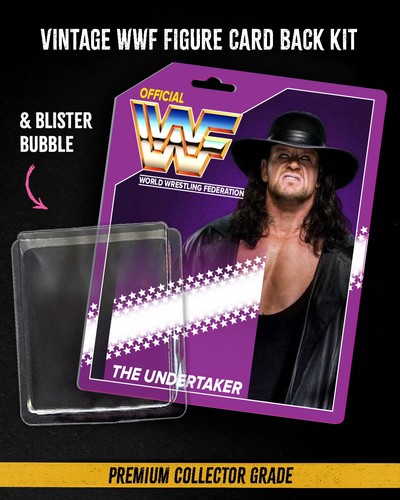 Wwf the undertaker card back - wwf,