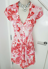 Monsoon Dress Tunic Belted Floral Party Evening Cocktail Occasion Size UK 10