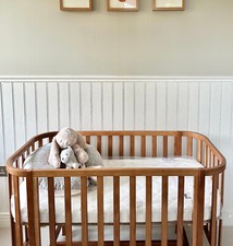 PETITE AMÉLIE - OVAL COT COCOON | 60 X 120 CM | WALNUT (SOLD WITH FOAM MATTRESS)