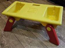 Vintage LEGO 1994 Hard Plastic Lap Tray Table Fold Up Legs 26x13x11" Storage GC