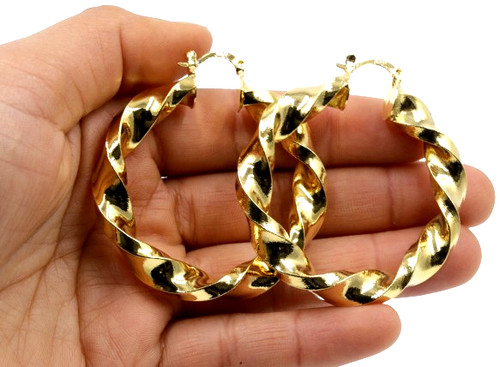 9ct gold filled large - filled, twist