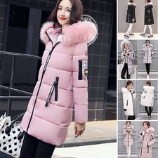 Women Winter Fur Long Quilted