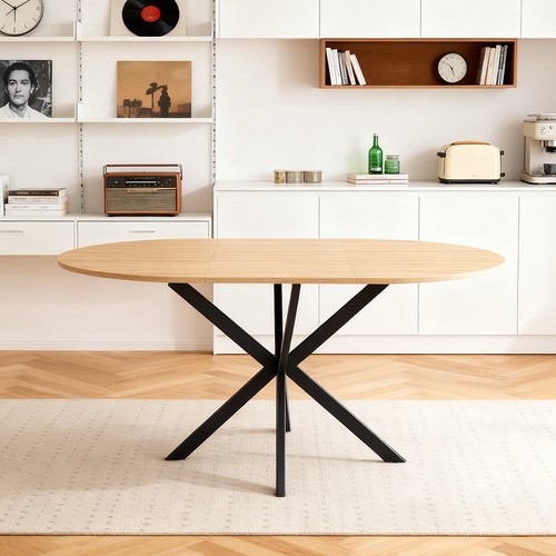 Natural wood extendable - extendable, dining