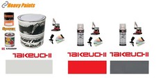 Takeuchi Digger Light Grey 1 Litre / Red & Dark Grey 400ml Aerosol Set