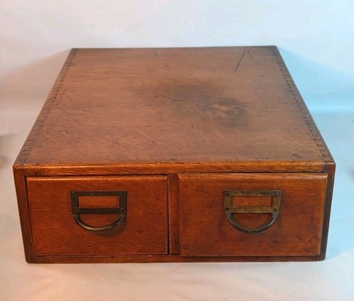 Vtg antique two - vtg, oak