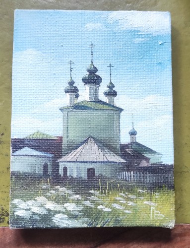 Vintage russian church - vintage,