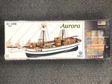 PARTS SEALED OcCre 1/65 Aurora Wooden Model Sailing Ship Kit with Fittings 13001