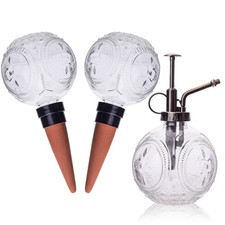 3 PCS Plant Watering Globes and Glass Watering Can Self Watering Globes Glass...