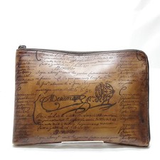 Berluti Clutch Bag Brown