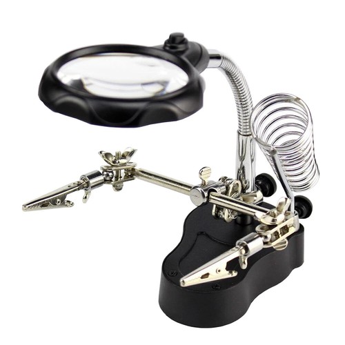 Helping third hand magnifier - third,
