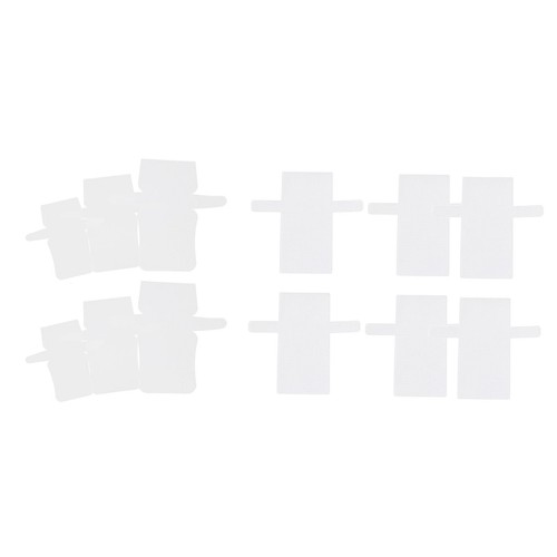 Pieces rectangular clear - 6,