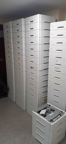 Grey plastic drawer - plastic, 3-drawer