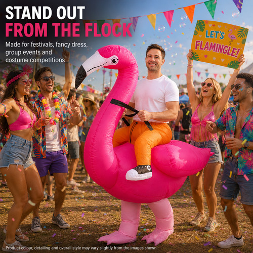 Adult inflatable flamingo - inflatable,