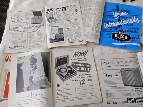 16x 1950 gramophone magazine - 16x,