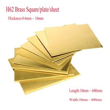 Brass Square/plate/sheet 0.6mm 0.8mm To 10mm - Brass Sheet Metal Guillotine Cut