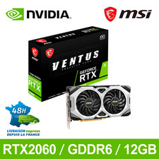 MSI RTX 2060 VENTUS 12G Pro - 12GB GDDR6, Boost 1650-1680MHz - 3 Month Warranty