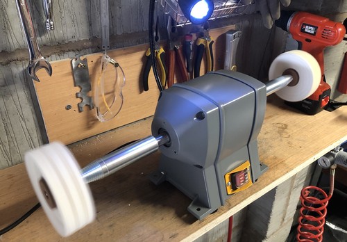 Bench polisher buffer - -,