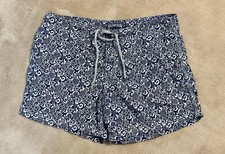 Vilebrequin Men’s Floral Print Embroidered Swim Shorts Size Large