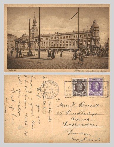 Vintage postcard ostend - postcard,