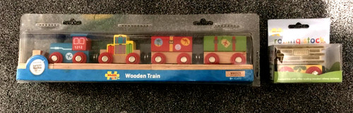 Wooden train airport - train,