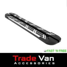 VW VOLKSWAGEN T5 & T6 SWB NITRO-PRO SILVER SIDE STEPS BARS RUNNING BOARDS 2003+