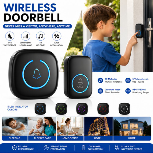 Wireless door bells - wireless, range