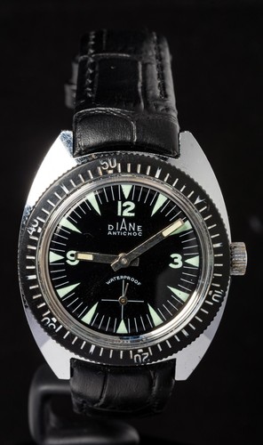 Diane diver black sub - diane, sub-dial