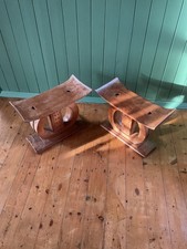 Pair of Ashanti stools.