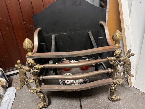 Vintage fire basket - basket, iron