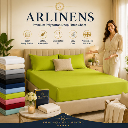 Fitted sheets polycotton plain - sheets,