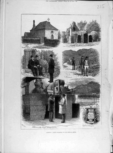 Original old antique - old, print