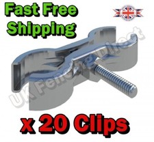 20 x Clips For Heras Fence Panels Site Fencing Temporary Site Fencing Couplers