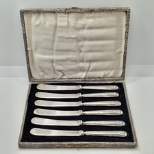 Art Deco Silver Butter Knives