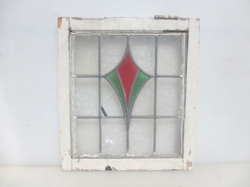 Antique stained glass window - glass,