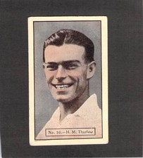 Y3922 Allens Steam Rollers H M Thurlow Cricket Player Swap Card